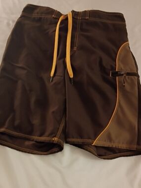 Joe Boxer Brown Swim Trunks
